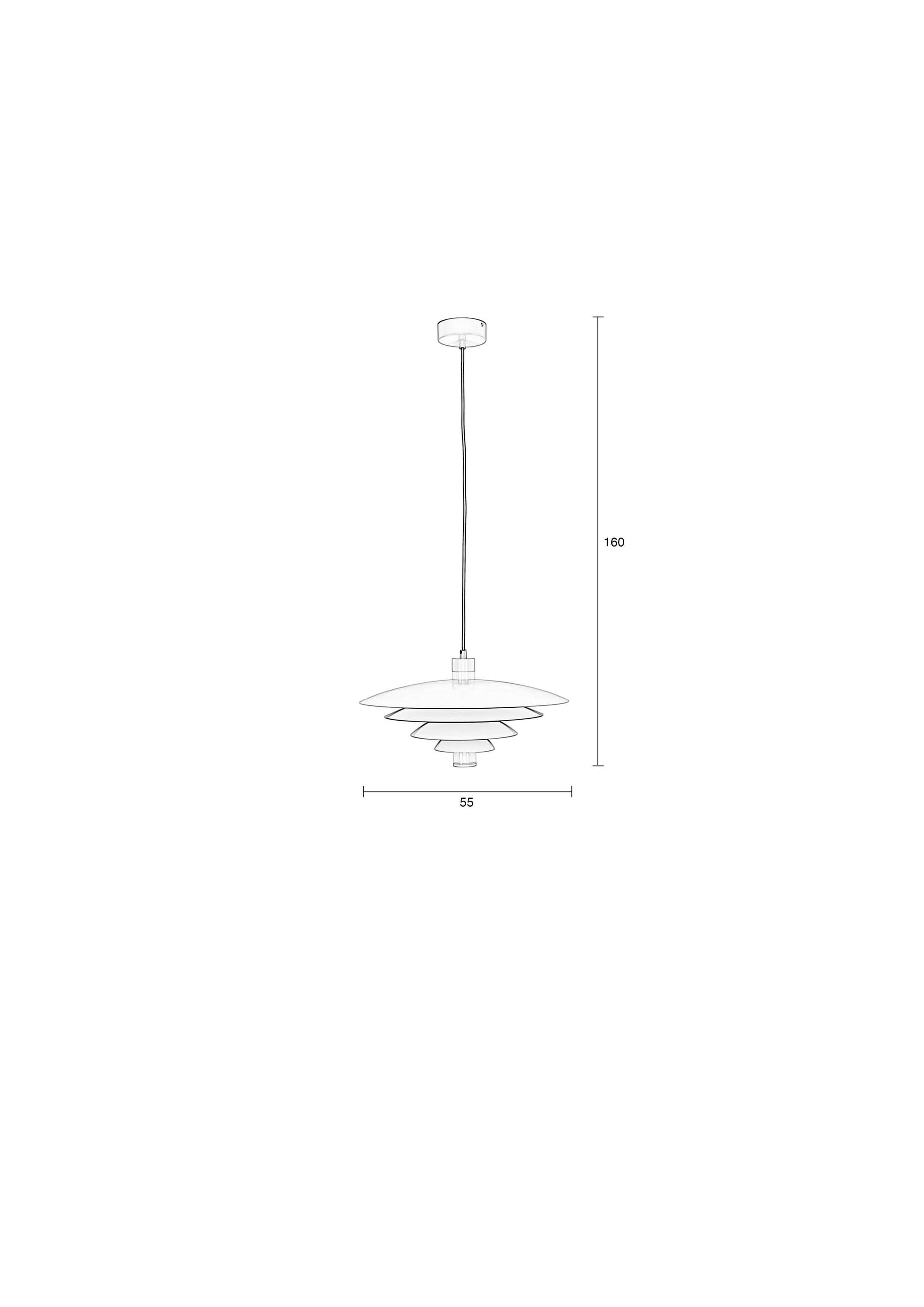 Zuiver Cole Beige Layered Pendant Lamp